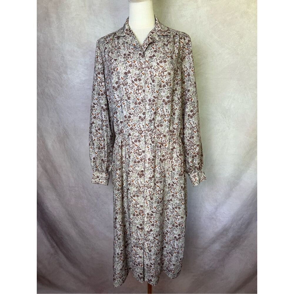 Vintage Floral Dress 1970s